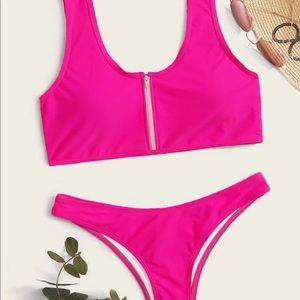 Pink Zipper Bikini!